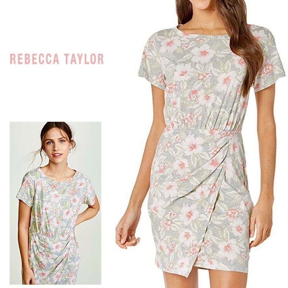 New. Rebecca Taylor pink floral dress. Small. Retails $350